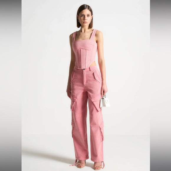 High waisted cargo pants - Picture 2 of 4